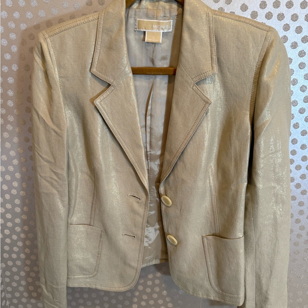 Michael Kors Shimmering Linen Blazer